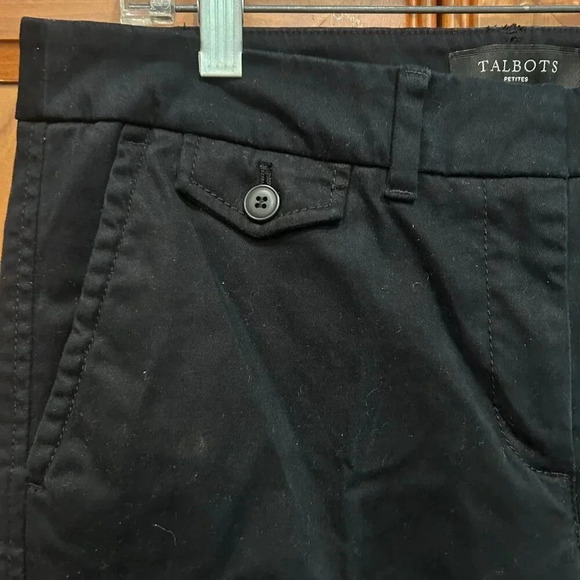 Talbots Black Casual Straight leg Pants Size 6 Petite - Picture 5 of 5